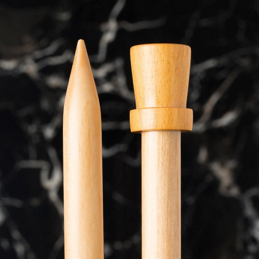 La Mia Whitewood 12 mm 36 cm Ahşap Örgü Şişi - UcuzaGeliyor