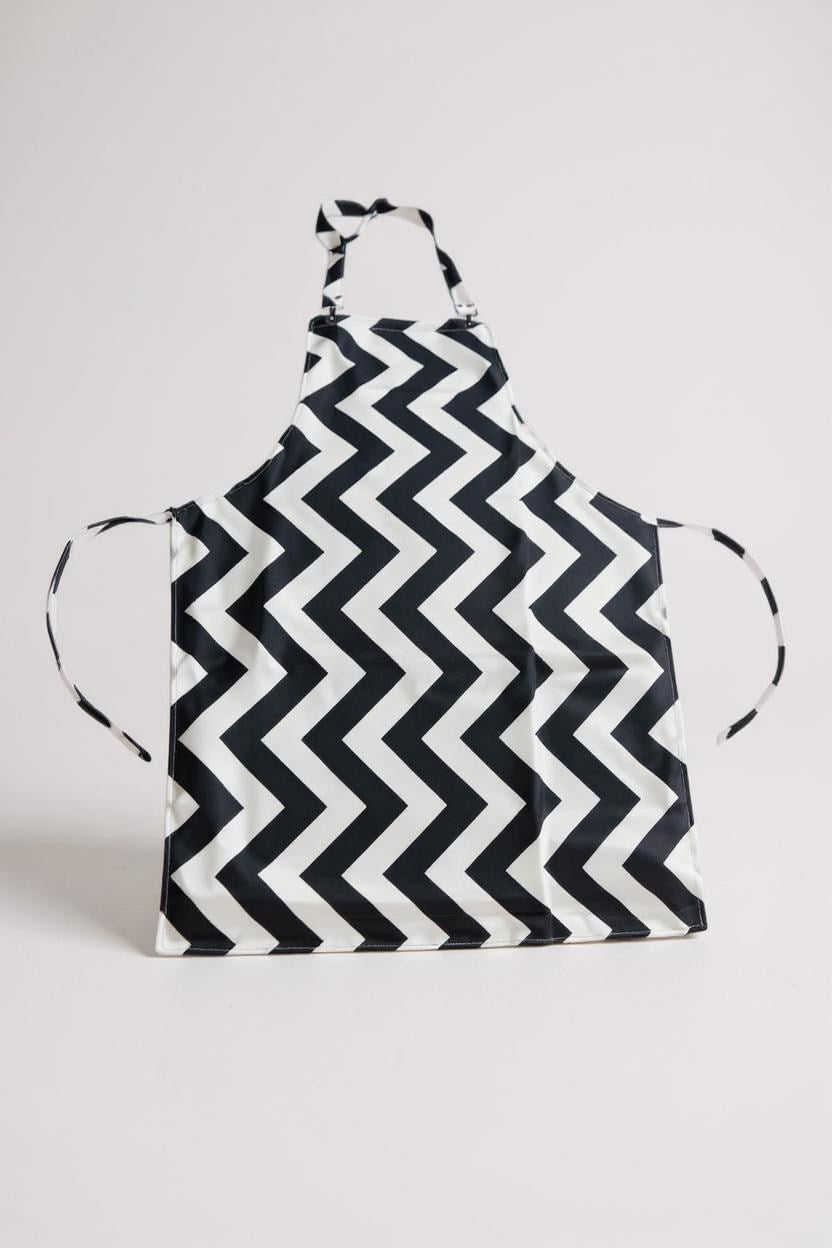 Zikzak Desenli Mutfak Önlüğü