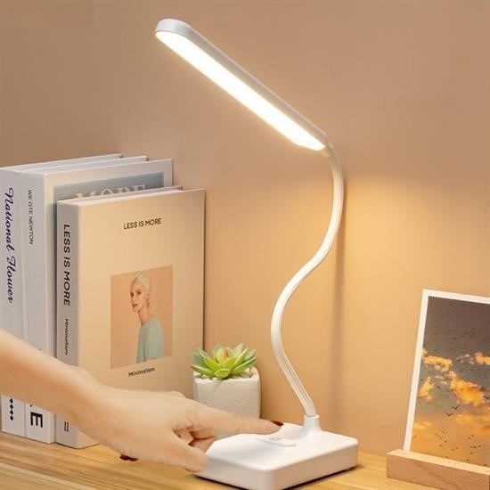 GENEL® İnce Uzun USBli Dokunmatik 3 Kademeli 360 Derece Özel Göz Korumalı led Lityum Masa Lambası