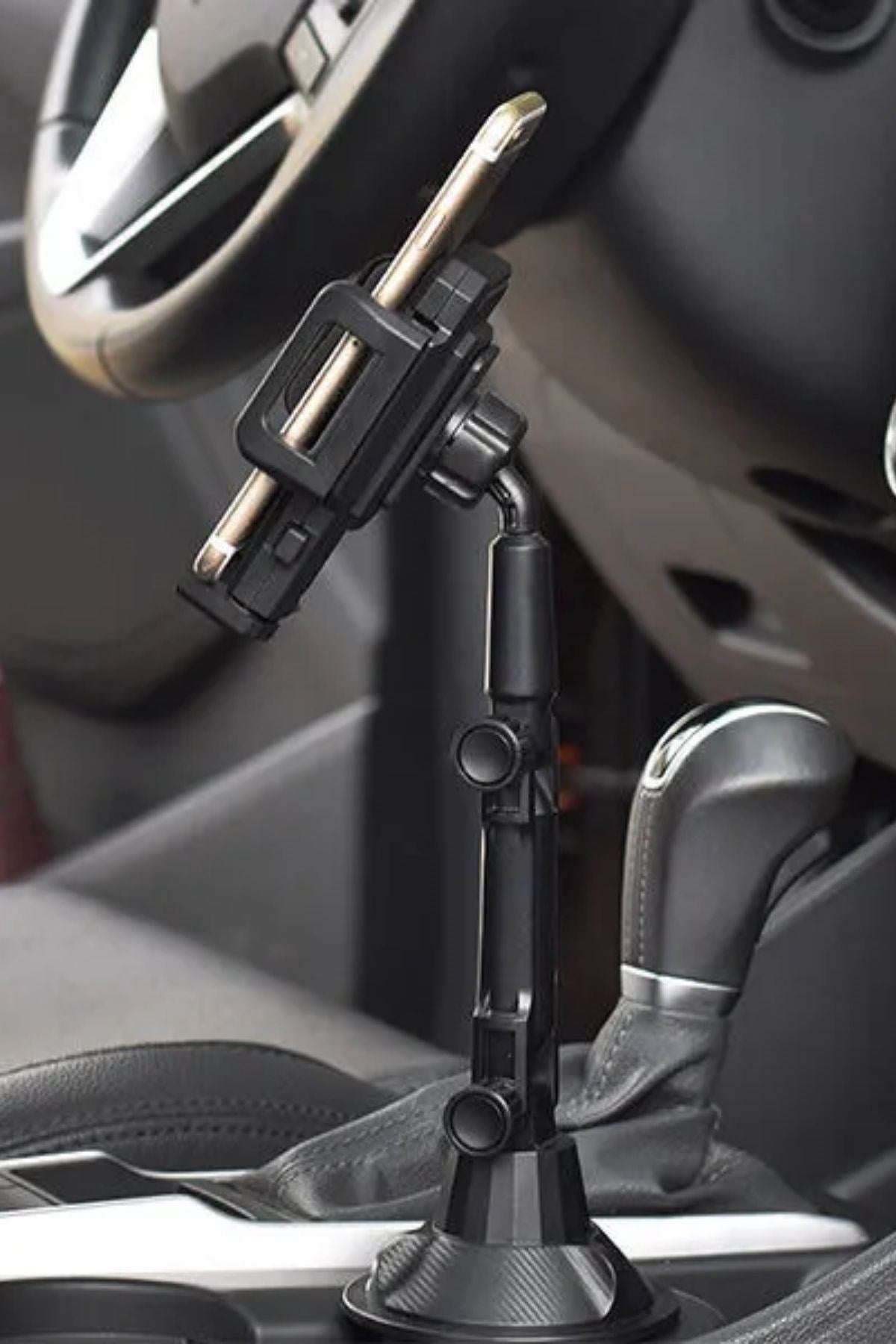 BUFFER® Teleskopik Araç Bardak Yerine Giren Telefon Tutucu