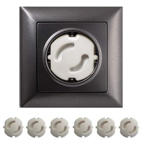 GENEL® Bebek Çocuk Priz Koruma Kapağı (6 Adet) Çocuk Güvenliği, Priz Muhafazası, Priz Kapatıcı