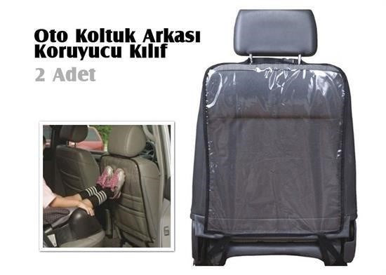 GENEL® Araç içi Oto Koltuk Arkası Koruyucu Set Kılıf Ayak İzi Koruma Kılıfı