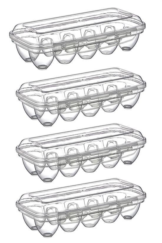 GENEL® 10 Bölmeli Kilitli Kapaklı Yumurtalık Saklama Kutusu YU110