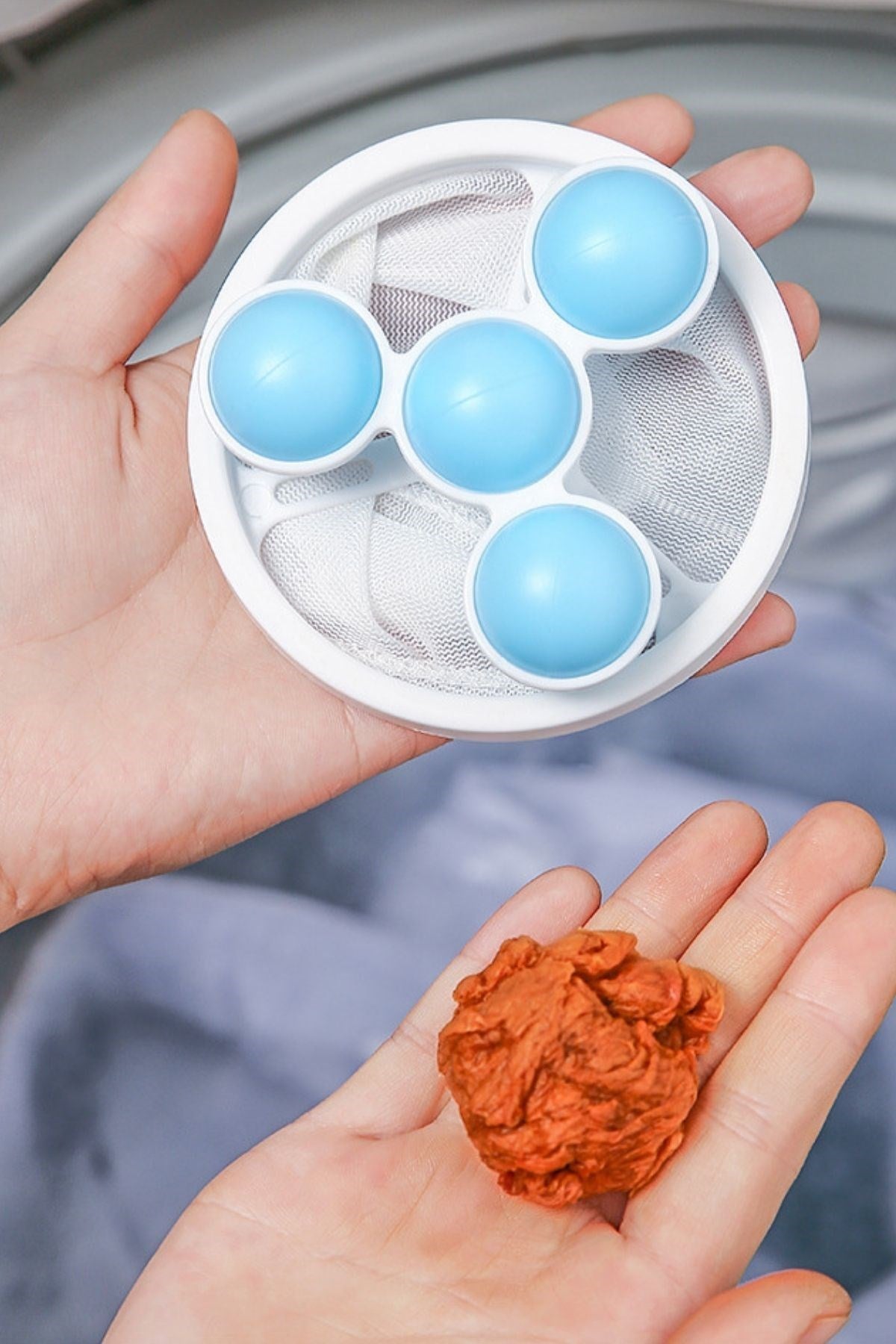 Buffer ® Çamaşır Makinesi İçin  Toz ve Evcil Hayvan Tüyü Toplayıcı Yıkanabilir Tüy Temizleme Aparatı