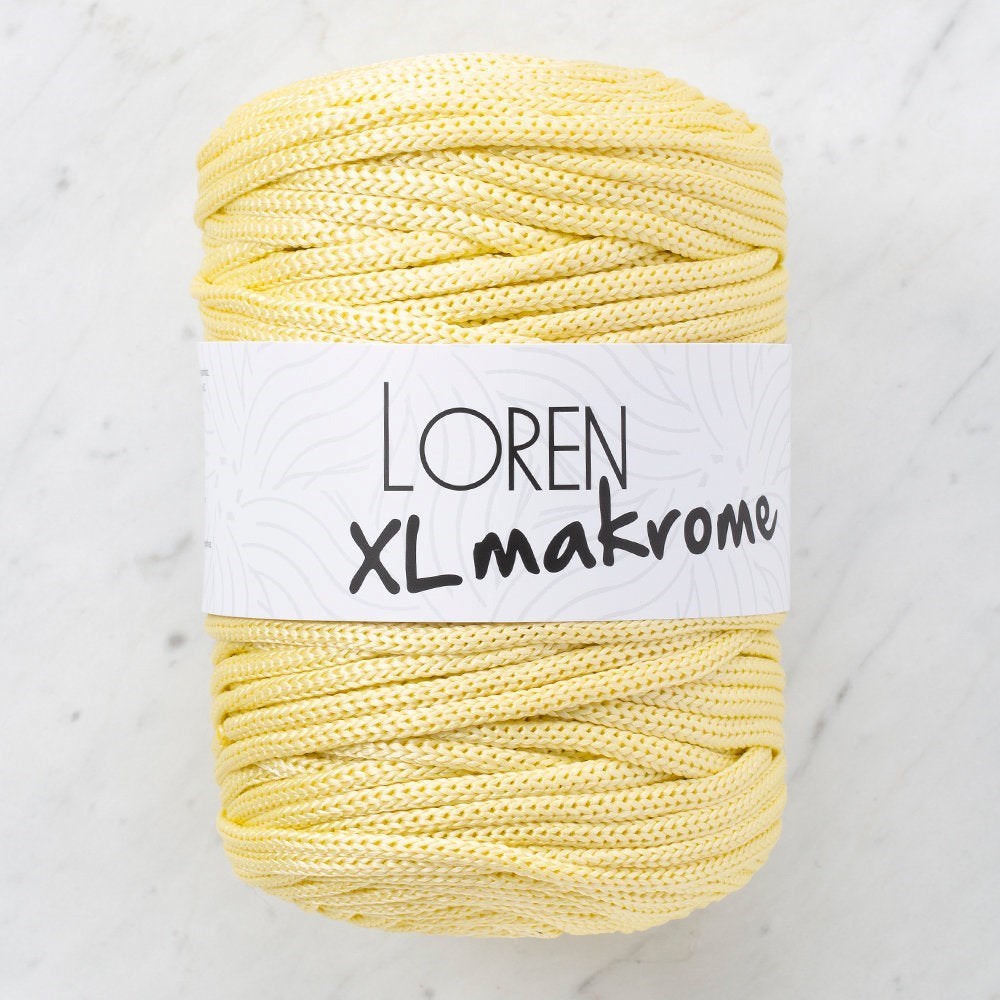 Loren XL Makrome Sarı El Örgü İpi - R039 - 33704 - UcuzaGeliyor