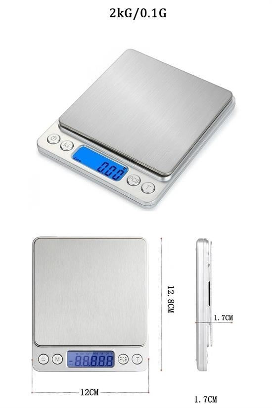 GENEL® Dijital Hassas Mutfak Terazisi Hassas Tartı 2000 Gr/01 Gr Hassasiyet