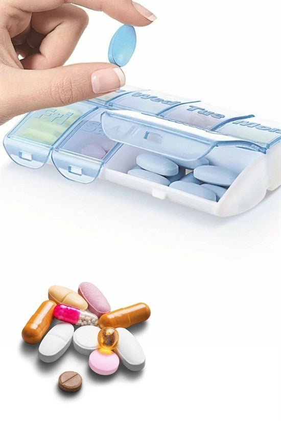 GENEL® Haftalık 7 Bölmeli İlaç Saklama ve Hatırlatma Kutusu