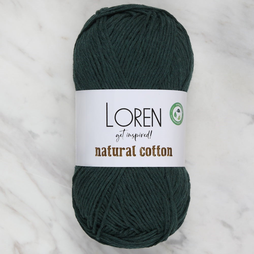 Loren Natural Cotton Yeşil El Örgü İpi - R073 - UcuzaGeliyor