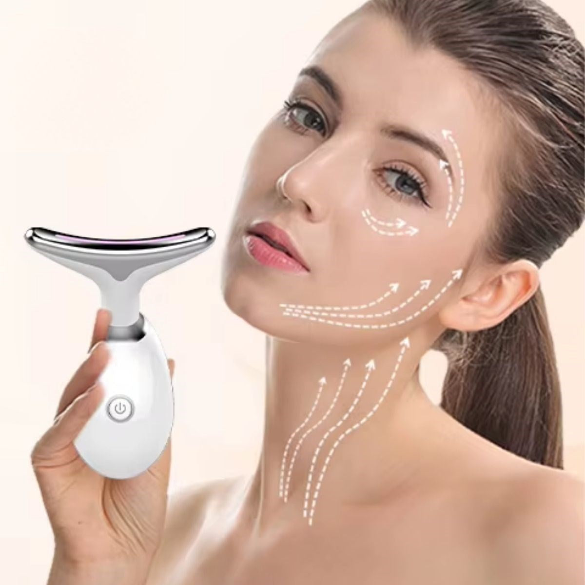 BUFFER® 7 Farklı Işık Modlu Titreşimli Boyun Ve Yüz Ems Güzellik Cihazı