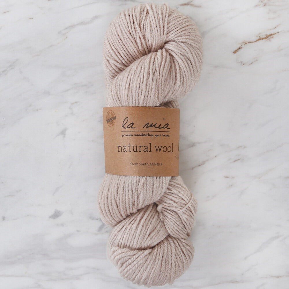 La Mia Natural Wool Bej El Örgü İpi - H2 - 33606 - UcuzaGeliyor