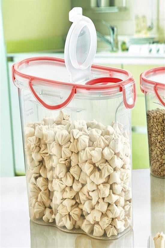 GENEL® Kilitli Kapaklı Contalı Hava,Su Sıvı Geçirmez 2,4 Litre Erzak Saklama Kabı-SA590