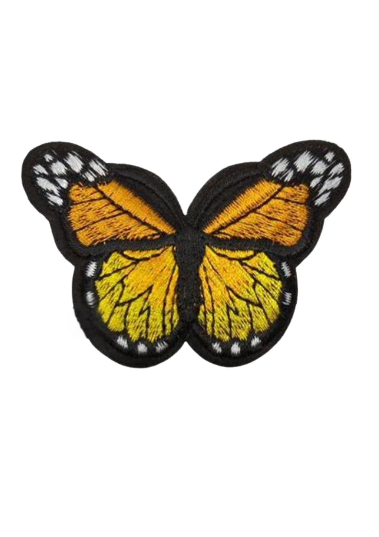 Aplike Ütü İle Yapışan Kelebek Sarı Arma 7x5 cm