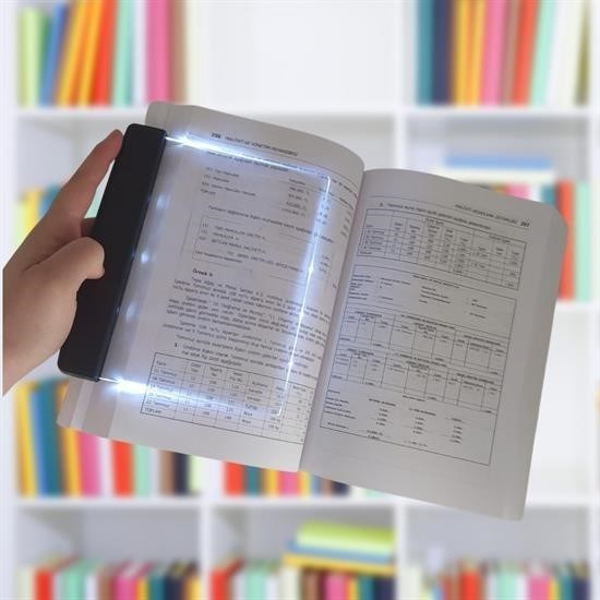 BUFFER® Kitap Arası Okuma Işığı Led Panel Kitap Okuma Lambası