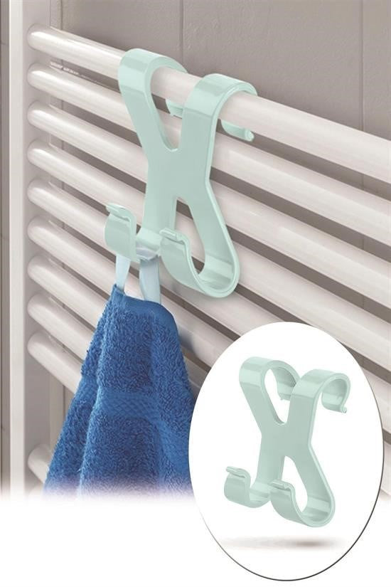 GENEL® Mutfak Banyo Dolap Kapağına Takılan Meta Havlu Askılığı Aparatı