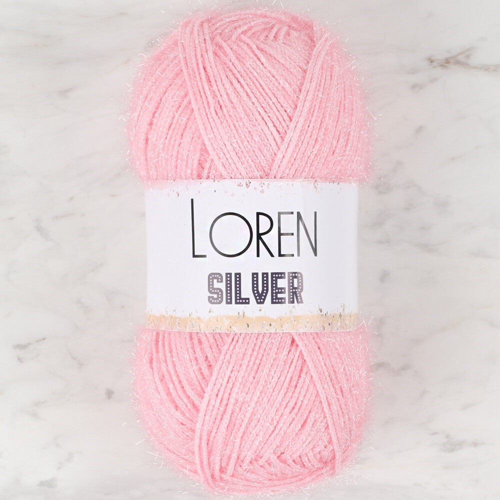 Loren Silver Toz Pembe El Örgü İpi - RS0013 - 34074 - UcuzaGeliyor