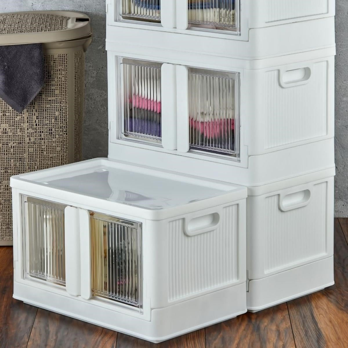 GENEL® Tek Katlı (1 Ünite) Üst Üste Eklenebilir Demonte Mutfak ve Banyo Düzenleyici Raf-Beyaz