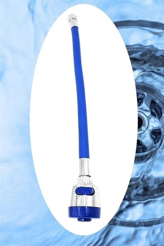 BUFFER® Oynar Başlıklı Tasarruflu Kubar Musluk Borusu ve Başlığı Mavi