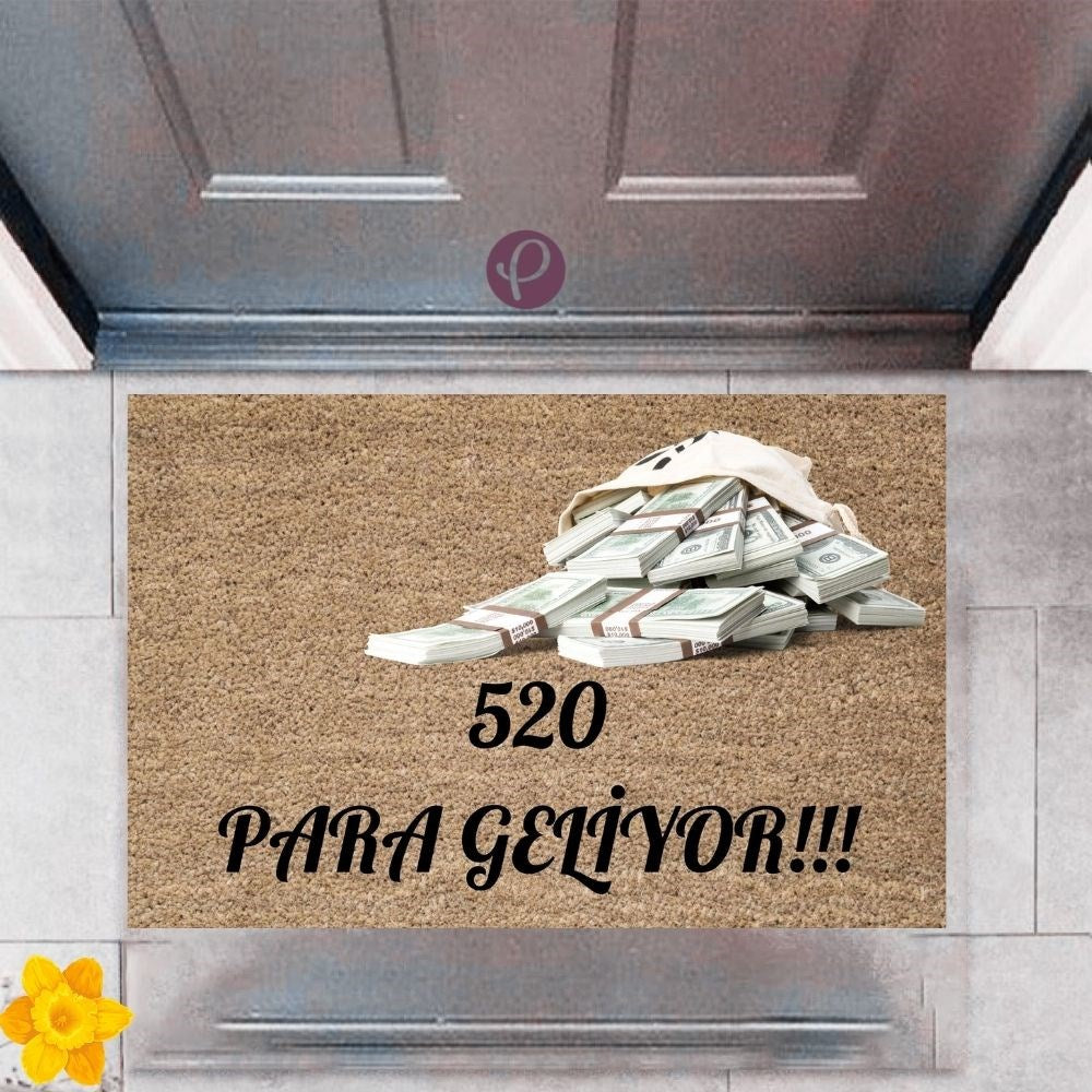 Kapı Önü Paspası Dekoratif Dijital Baskı 520 Para P-2479 - UcuzaGeliyor