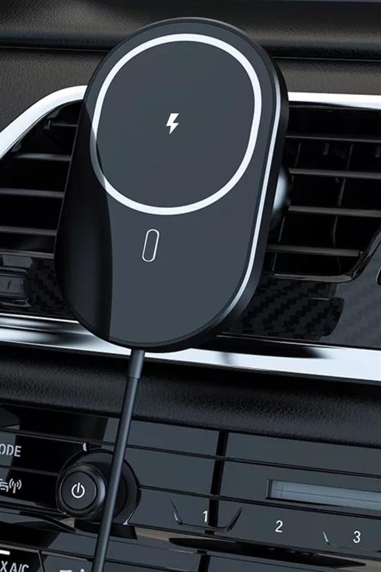 Buffer® 15w Mıknatıslı Takılabilen Hızlı Şarj Tüm Cihaz Ve Araçlara Uyumlu Araç İçi Şarj Cihazı
