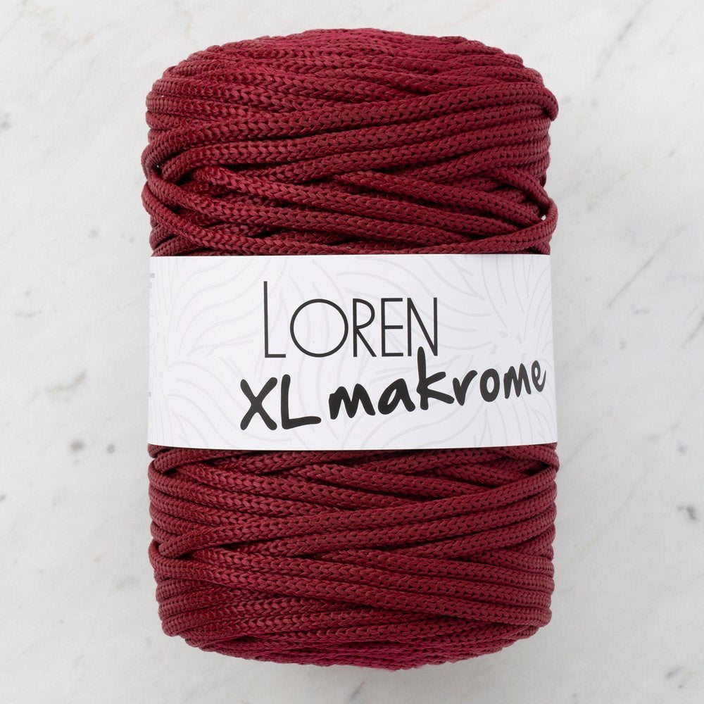 Loren XL Makrome Bordo El Örgü İpi - R049 - 33715 - UcuzaGeliyor