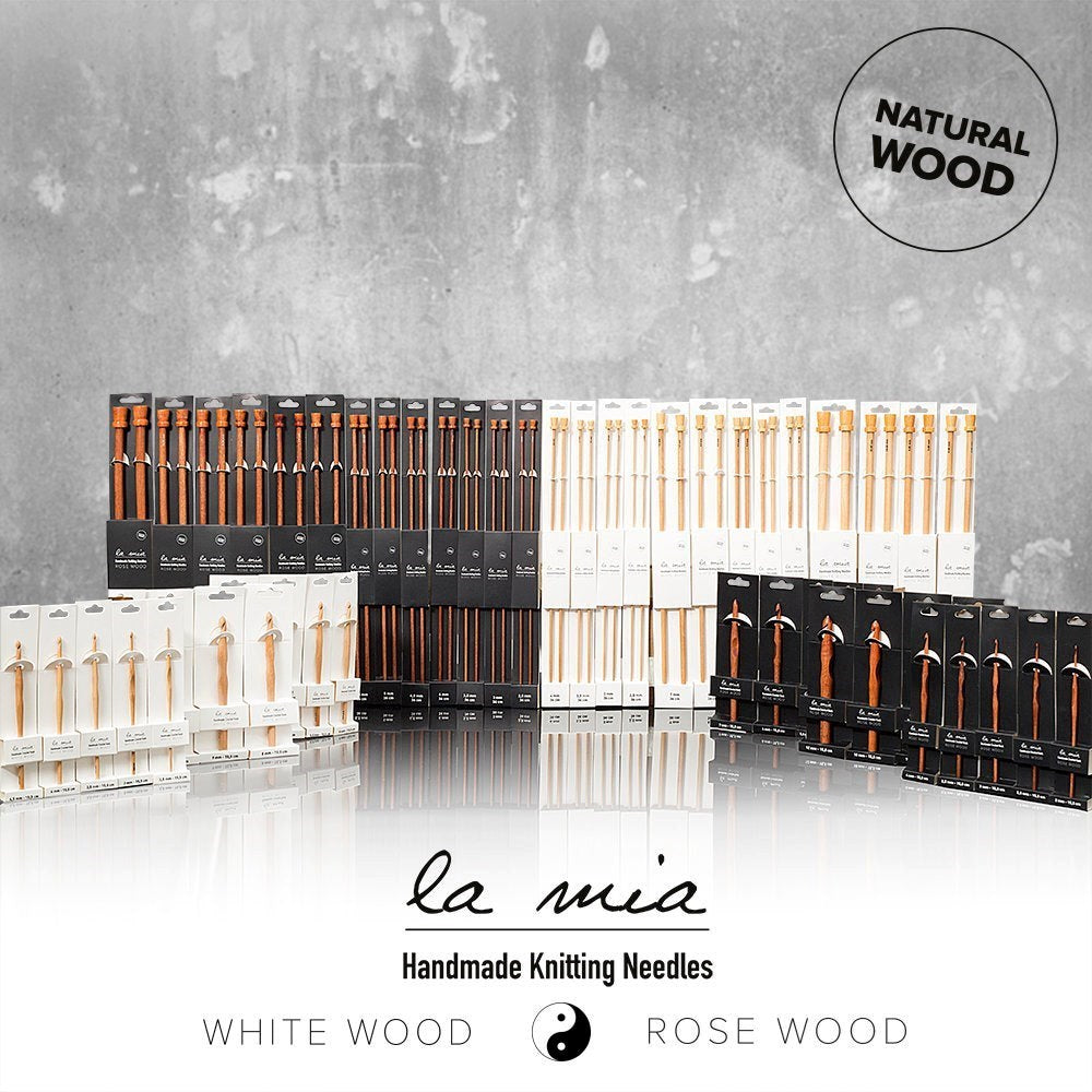 La Mia Whitewood 2 mm 15.5 cm Ahşap Yün Tığ - UcuzaGeliyor