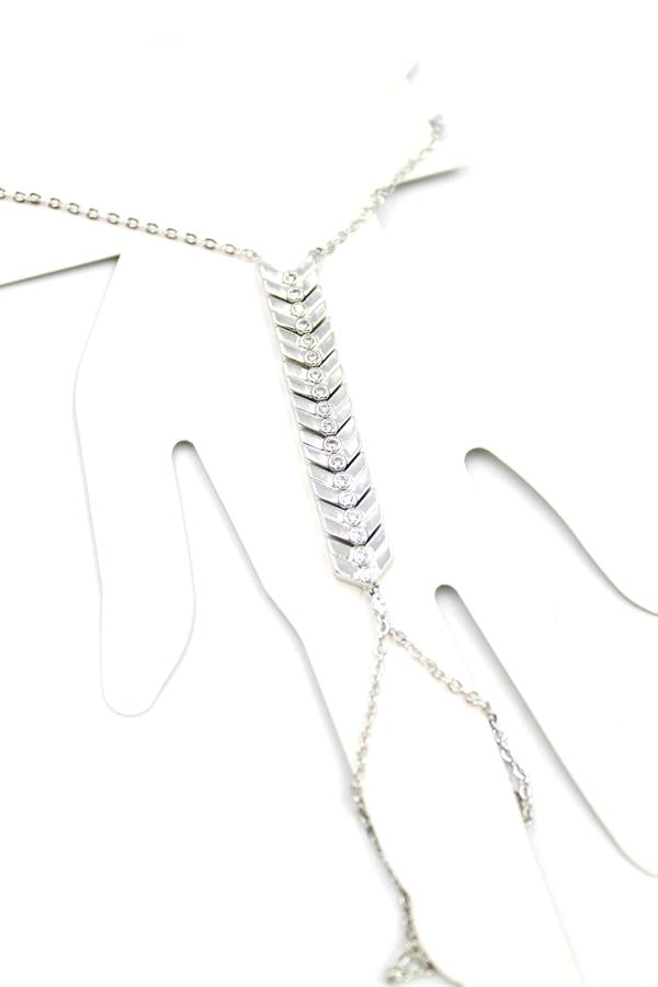 Taşlı Şahmeran Bileklik - Gümüş