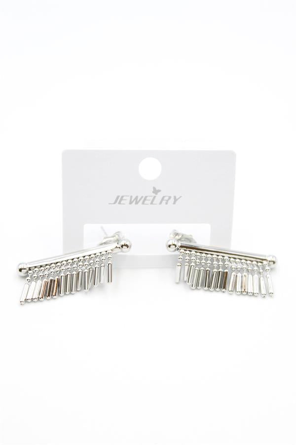 Çubuk Sallantılı Küpe - Gümüş