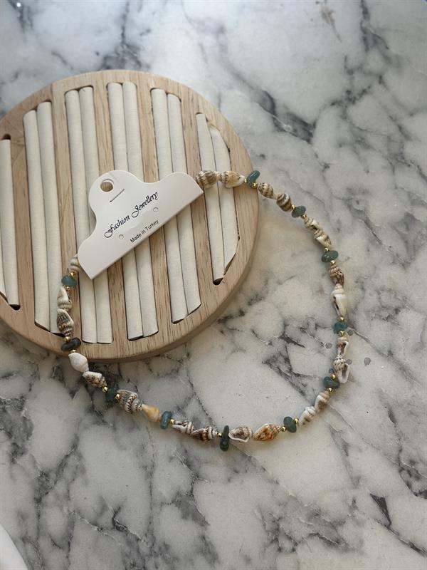 Deniz Kabuğu Kolye - Yeşil