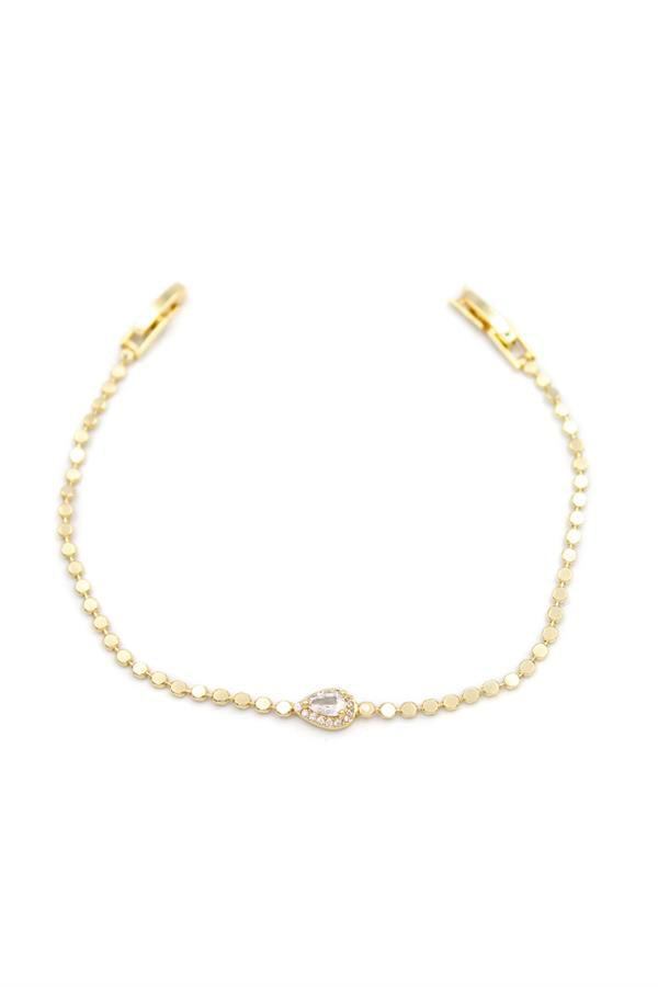 Taşlı Bileklik - Altın