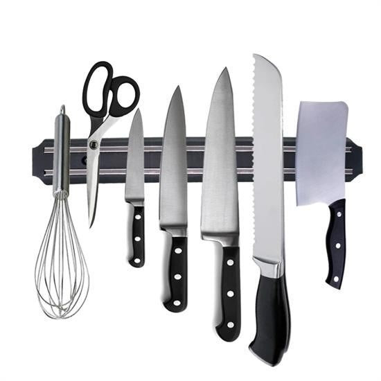 GENEL® Mıknatıslı Paslanmaz Duvar Bıçak Askısı Standı 33 Cm  Aparat