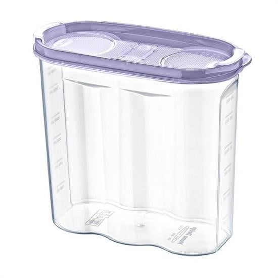 GENEL® 2 Kapaklı Ölçekli Erzak Kuru Gıda Saklama Kutusu Kabı - 1,7 Litre - SA935