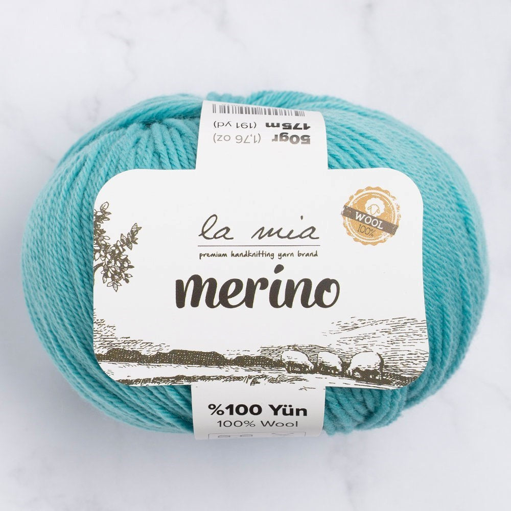 La Mia Merino Yeşil El Örgü İpi - L053 - 33794 - UcuzaGeliyor