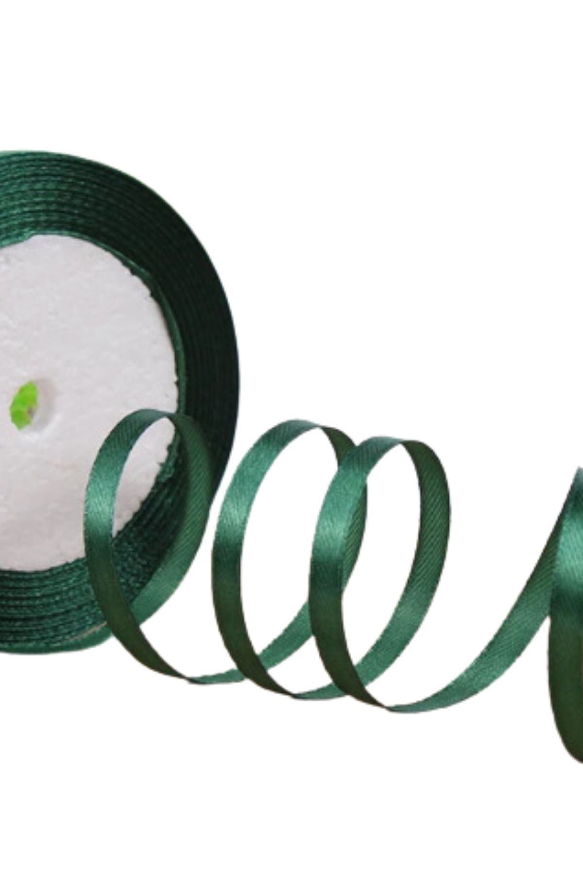 Saten Kurdele 1 cm 10 Metre Haki - UcuzaGeliyor