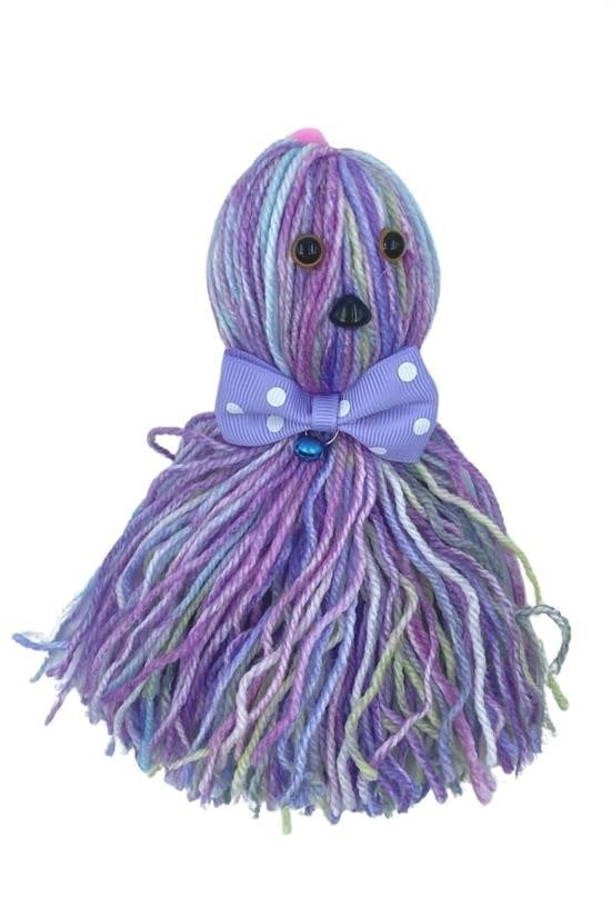 BUFFER® Ahtapot Şekilli Zilli Ve İpli Rengarenk Püsküllü Sevimli KediOyuncağı