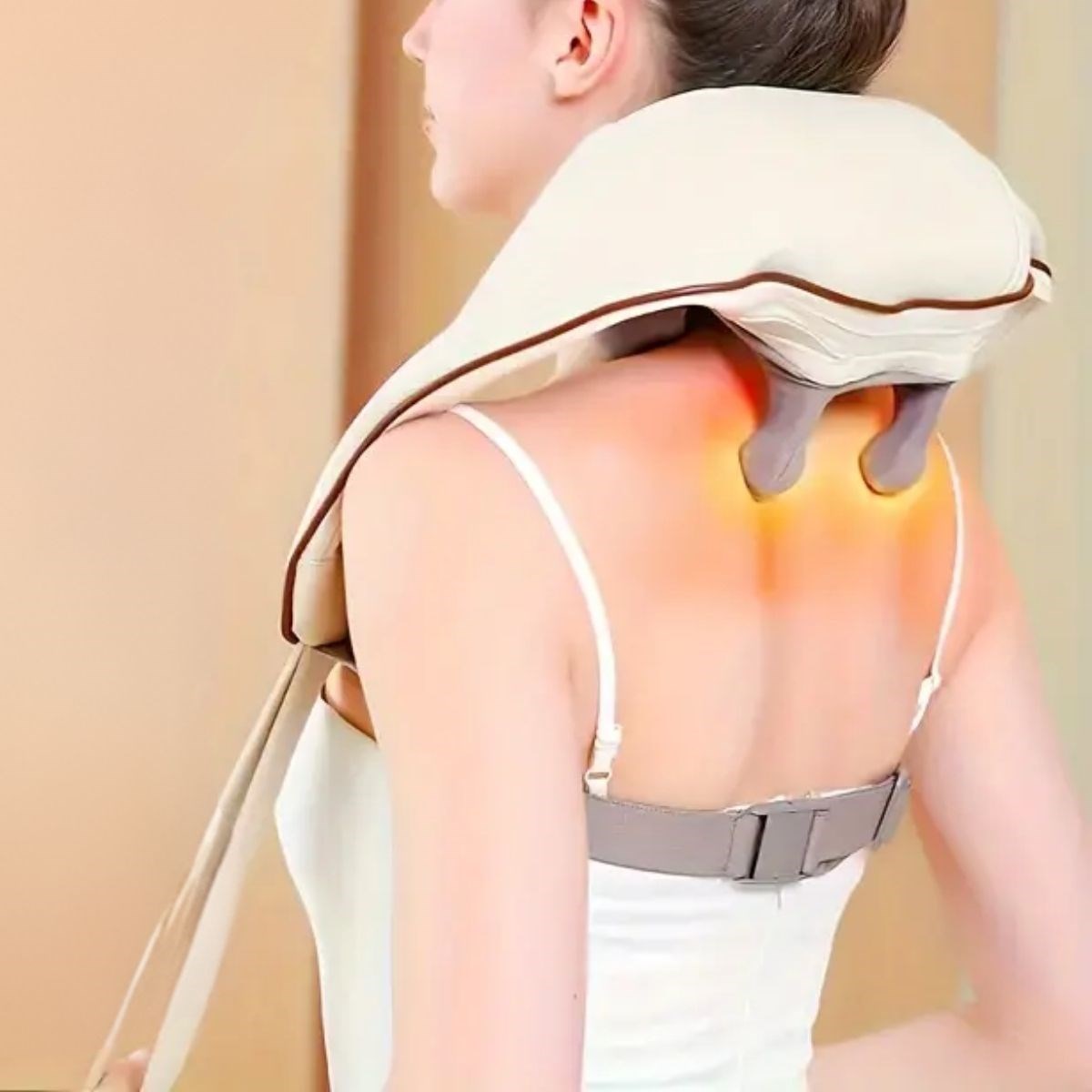 BUFFER® Elektrikli Boyun ve Sırt Masaj Aleti Kablosuz Boyun ve Omuz Yoğurma Masaj Yastığı