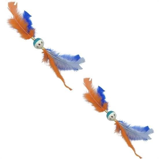 BUFFER®Tüylü PüsküllüKedi OyuncağıDikkat Çekici Renkli Sevimli Evcil Hayvan Oyuncağı