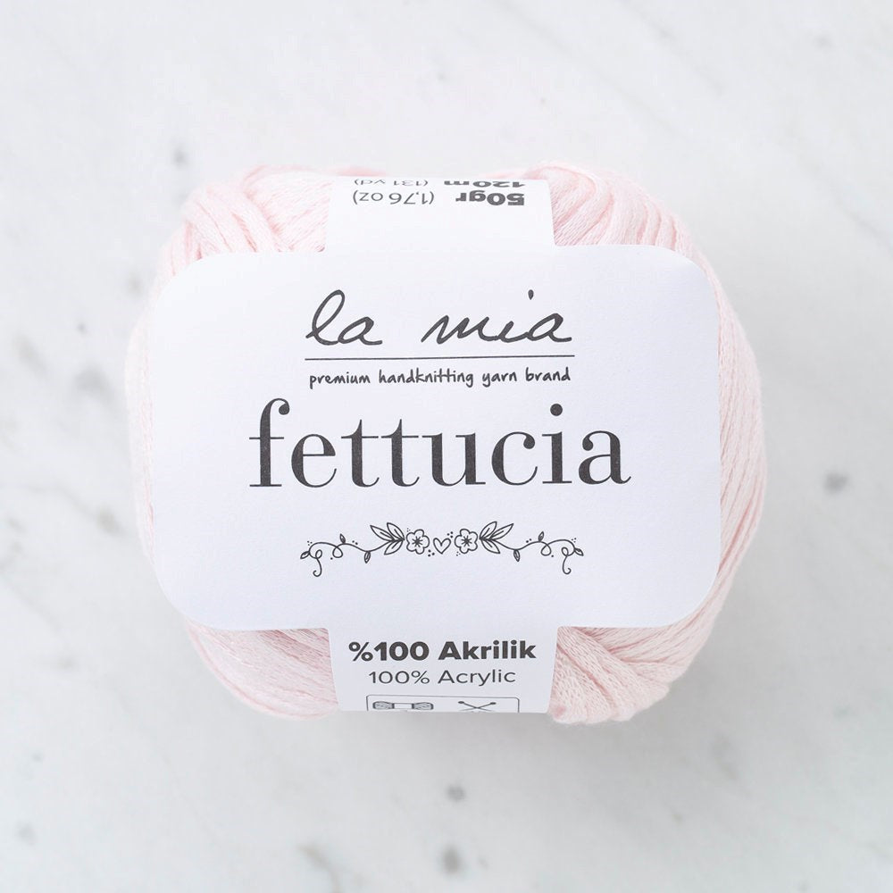 La Mia Fettucia Toz Pembe El Örgü İpi - L063 - 33887 - UcuzaGeliyor
