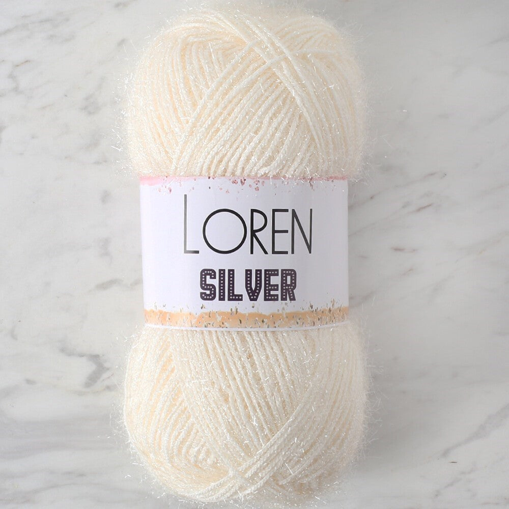 LOREN SILVER BEYAZ EL ÖRGÜ İPİ - RS0064 - 34070 - UcuzaGeliyor