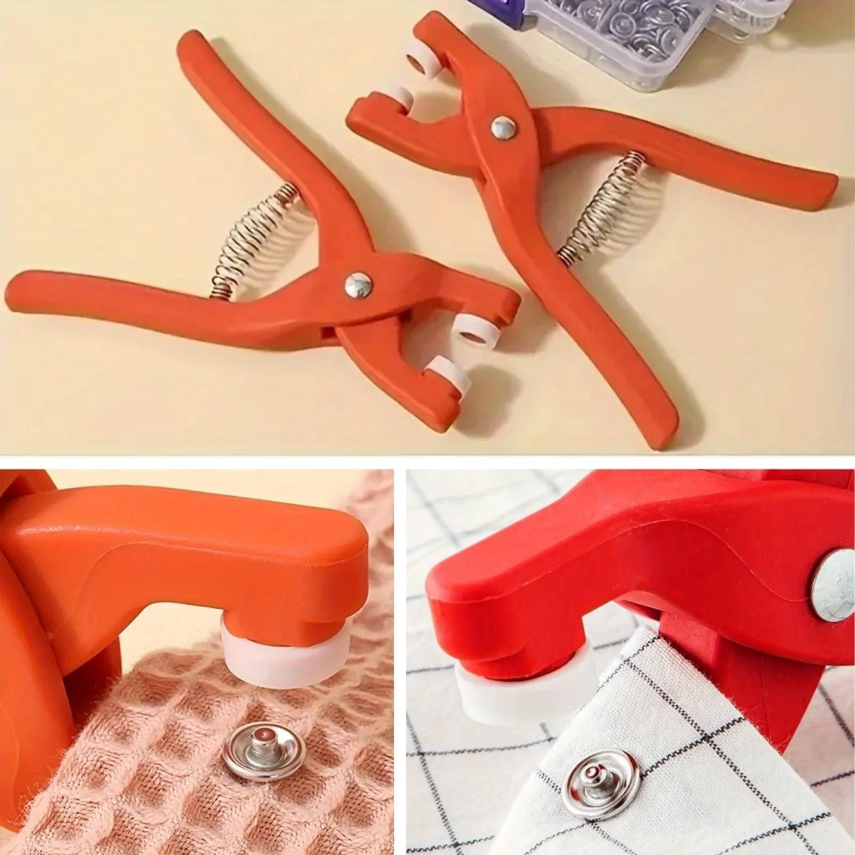 BUFFER® Plastik Çıt Çıt Pensi-Kıyafet, Bebek Önlüğü, Gömlek ve Tekstil Ürünleri İçin Çıtçıt Takma Aleti