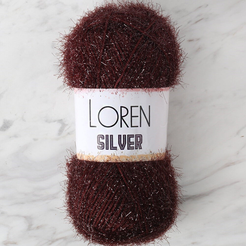 LOREN SILVER KAHVERENGİ EL ÖRGÜ İPİ - RS0093 - 34089 - UcuzaGeliyor