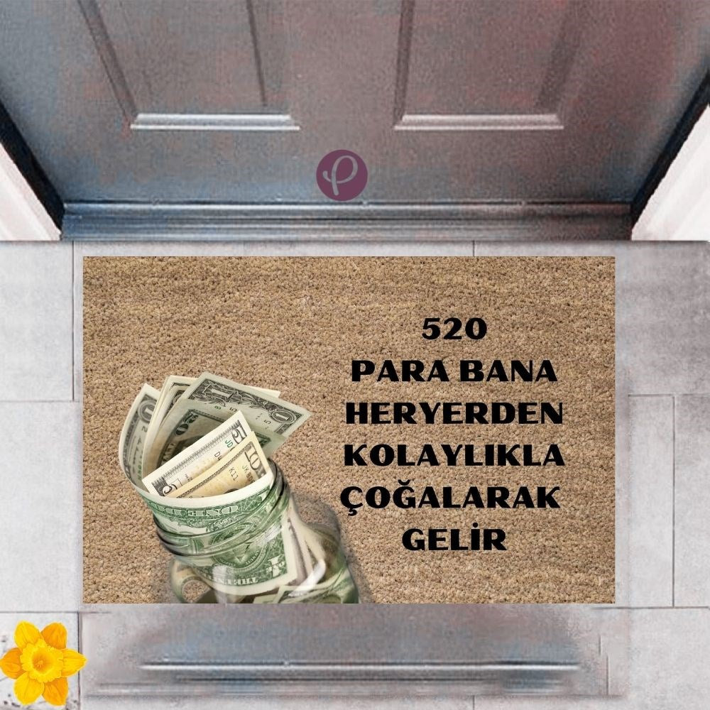Kapı Önü Paspası Dekoratif Dijital Baskı 520 Para P-2478 - UcuzaGeliyor
