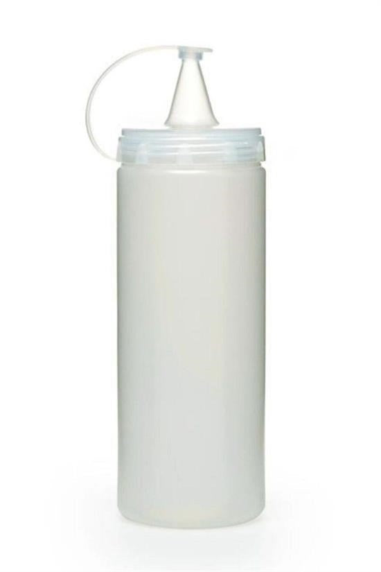 GENEL® Şeffaf Kapaklı Sızdırmaz Yağlık Sosluk Şişesi Plastik Yağdanlık 400 ml AP-9028