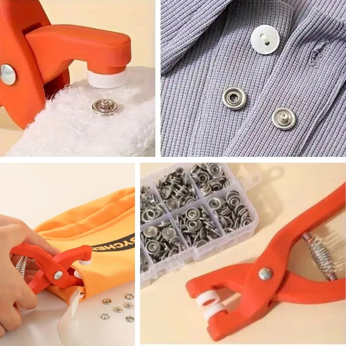 BUFFER® Plastik Çıt Çıt Pensi-Kıyafet, Bebek Önlüğü, Gömlek ve Tekstil Ürünleri İçin Çıtçıt Takma Aleti