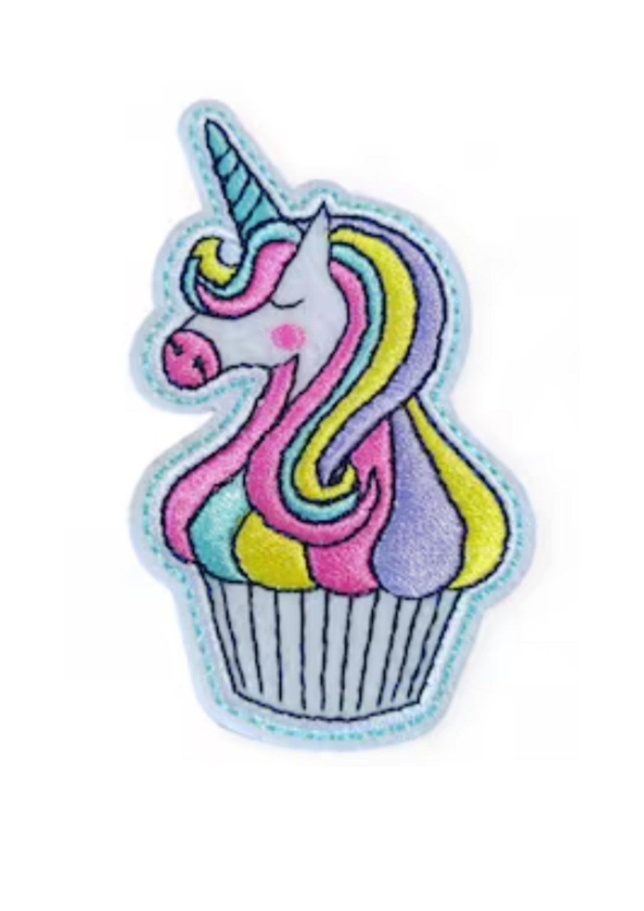 Aplike Ütü İle Yapışan Unicorn At Pembe Karışık Arma 5x3 cm - UcuzaGeliyor