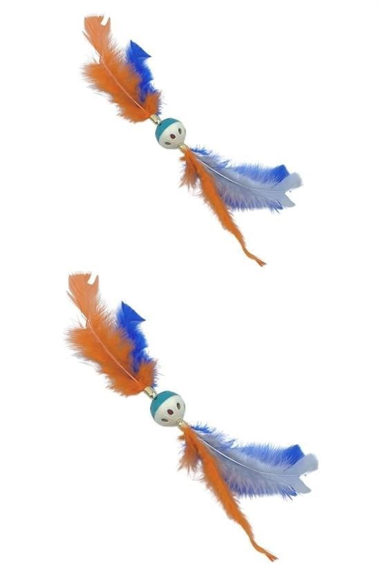 BUFFER®Tüylü PüsküllüKedi OyuncağıDikkat Çekici Renkli Sevimli Evcil Hayvan Oyuncağı