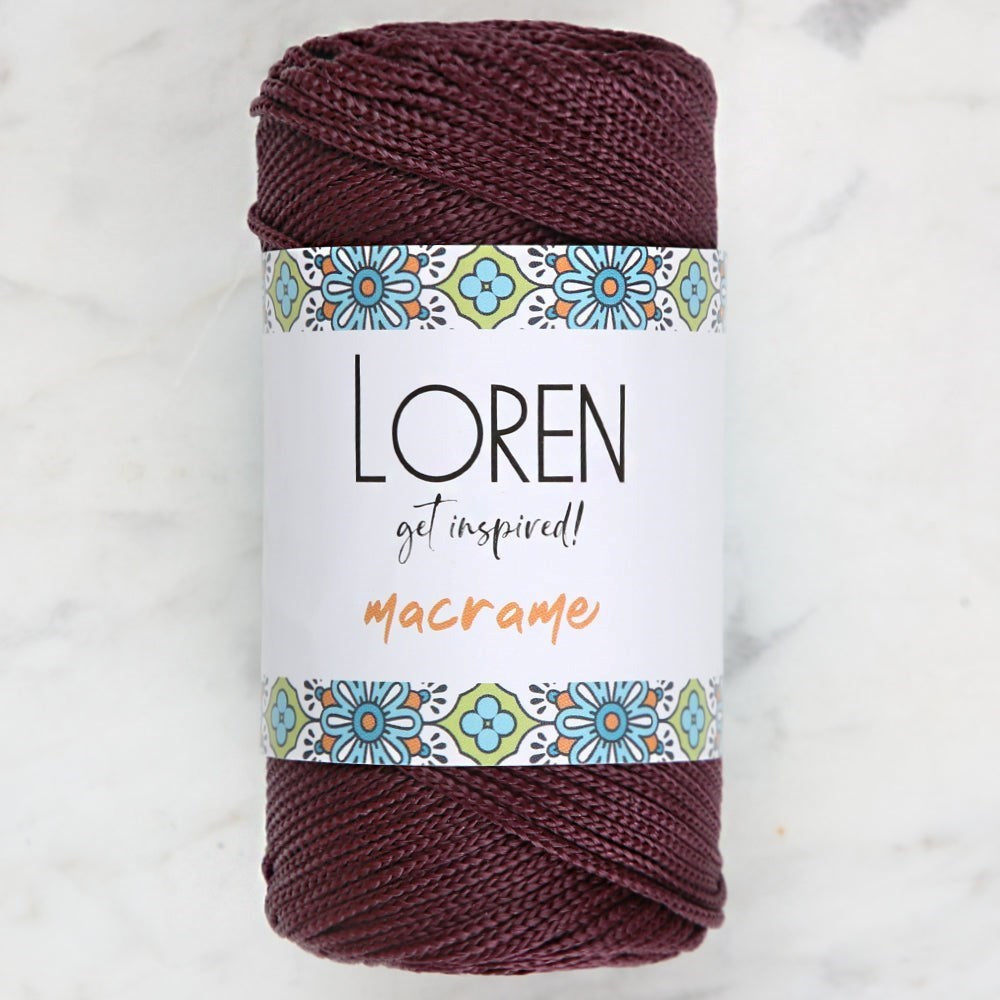 Loren Macrame Koyu Bordo El Örgü İpi - RM115 - UcuzaGeliyor