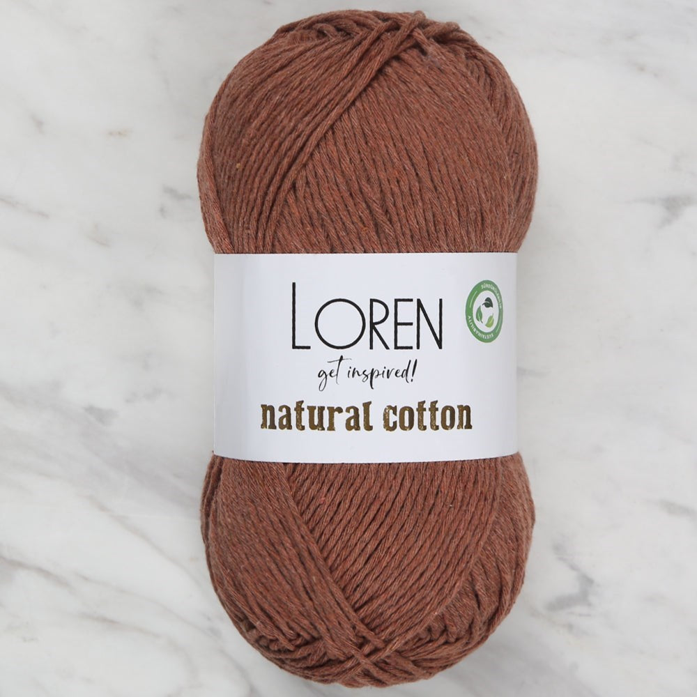 Loren Natural Cotton Tarçın El Örgü İpi - R072 - UcuzaGeliyor
