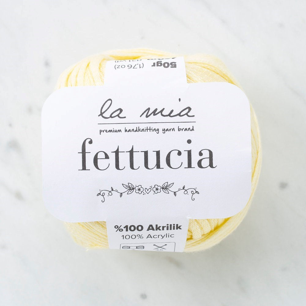 La Mia Fettucia Toz Sarı El Örgü İpi - L028 - 33878 - UcuzaGeliyor