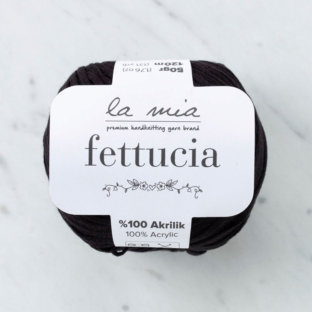 La Mia Fettucia Siyah El Örgü İpi - L006 - 33876 - UcuzaGeliyor