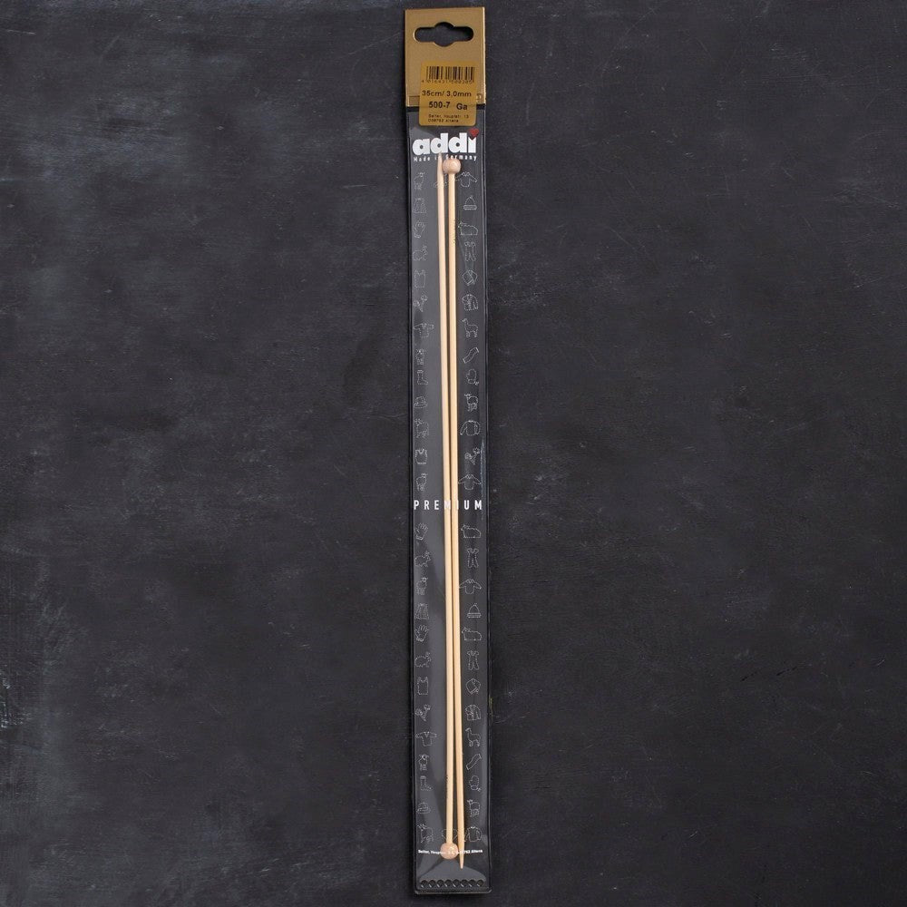 Addi Bambus 3mm 35cm Bambu Örgü Şişi - 500-7 - UcuzaGeliyor